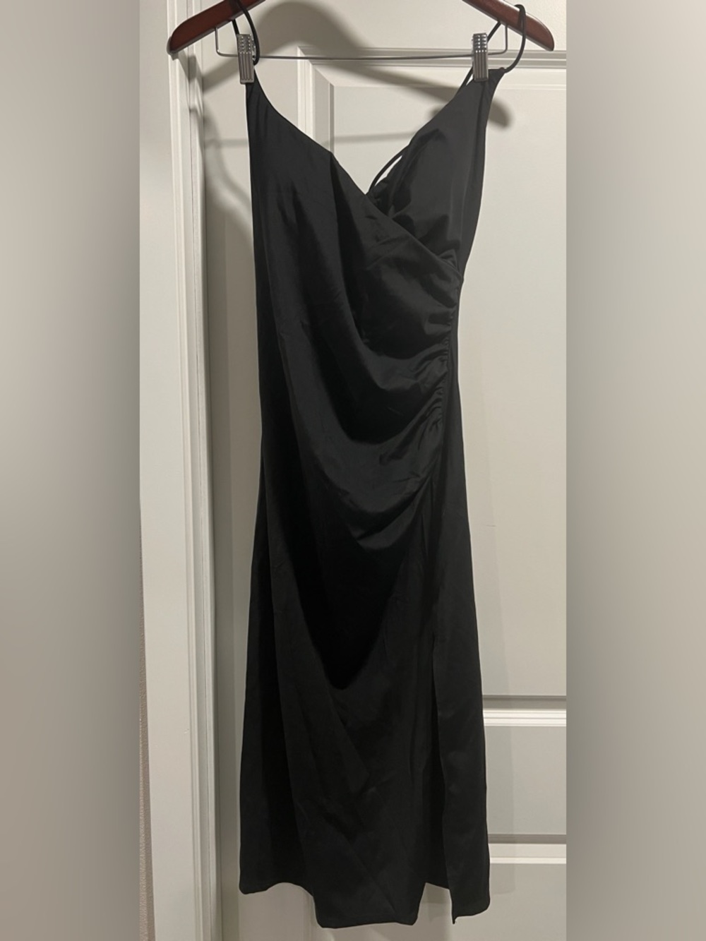 SoftlyZero™ Airy Crossover Ruched Lace Up Bodycon Cool Touch Dress-UPF50+ Size M